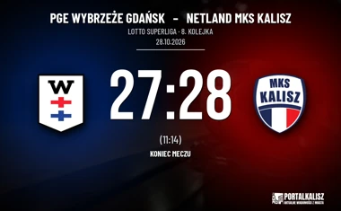[PIŁKA RĘCZNA] PGE Wybrzeże Gdańsk – Netland MKS Kalisz 27:28. Kaliszanie wygrywają w 8. kolejce LOTTO Superligi