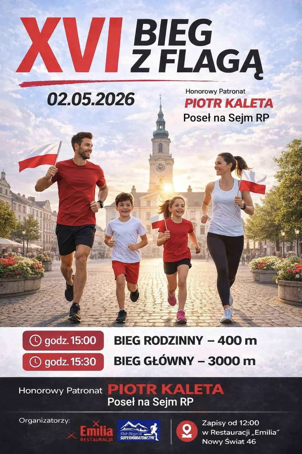 Obraz do artykułu: 🇵🇱 Bieg z flagą w Kaliszu 🇵🇱 - daty i trasa biegu
