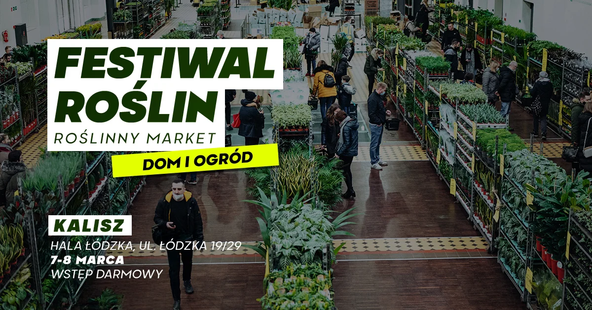 Grafika promocyjna wydarzenia Festiwal Roślin – Roślinny Market