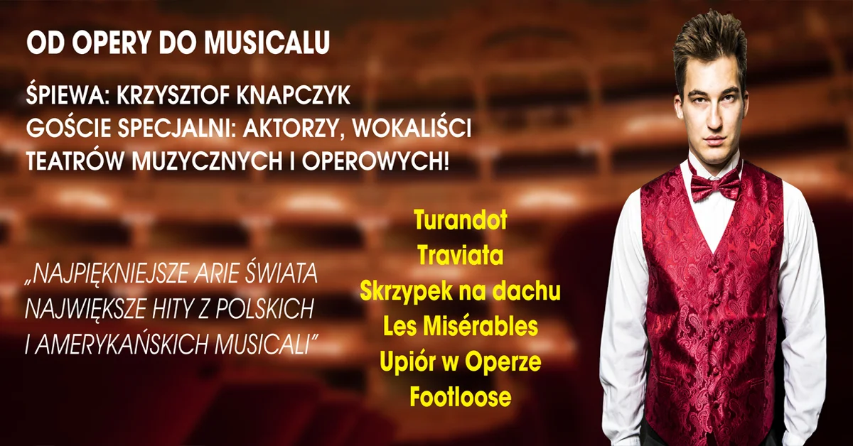 Grafika promocyjna wydarzenia Kalisz: Pop Opera – od Opery do Musicalu w Kaliszu