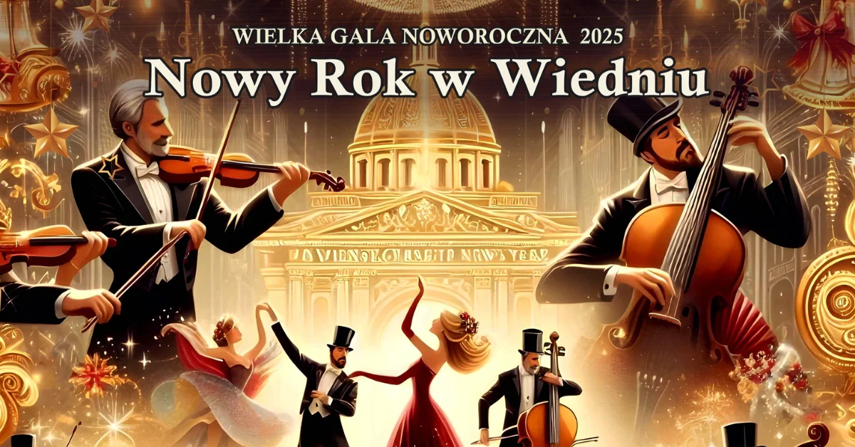 Grafika promocyjna wydarzenia Koncert noworoczny w Auli im. Prof. Jerzego Rubińskiego w Kaliszu