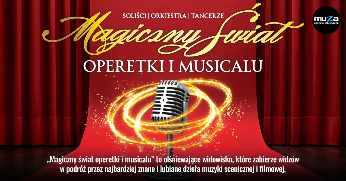 Grafika promocyjna wydarzenia Koncert operetkowo-musicalowy w Auli UAM w Kaliszu