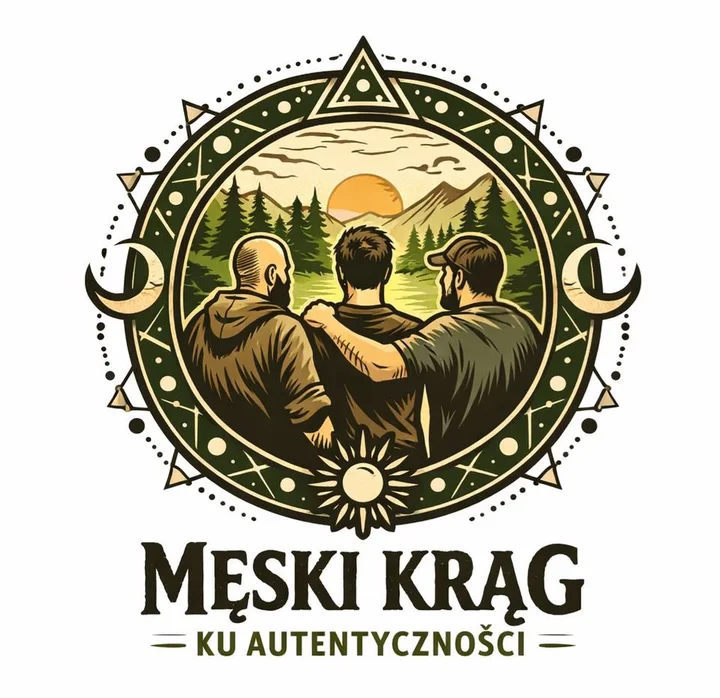 Grafika promocyjna wydarzenia Męski Krąg Kalisz — spotkanie dla mężczyzn w Daar Lekkości