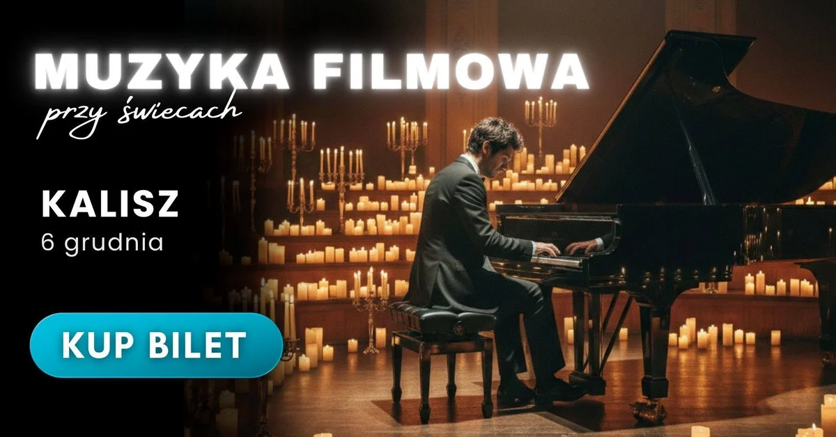 Grafika promocyjna wydarzenia Muzyka Filmowa: recital przy świecach