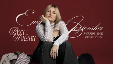 Grafika promocyjna wydarzenia Ewa Jezierska z koncertem „Bezy i Niagara” w Kontrabas Cafe Club w Kaliszu