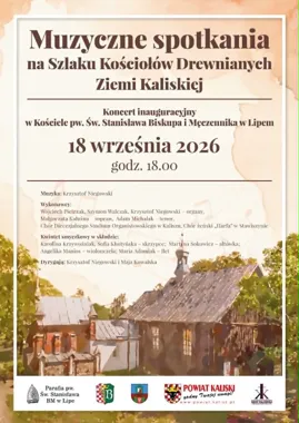Muzyczne spotkania na Szlaku Kościołów Drewnianych Ziemi Kaliskiej