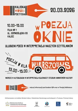 Miasto czyta na głos - III Kaliską Wiosnę Poetycką rozśpiewa ulice Kalisza