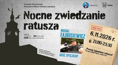 Nocne zwiedzanie ratusza z Michałem Fajbusiewiczem. W programie kryminalne zagadki