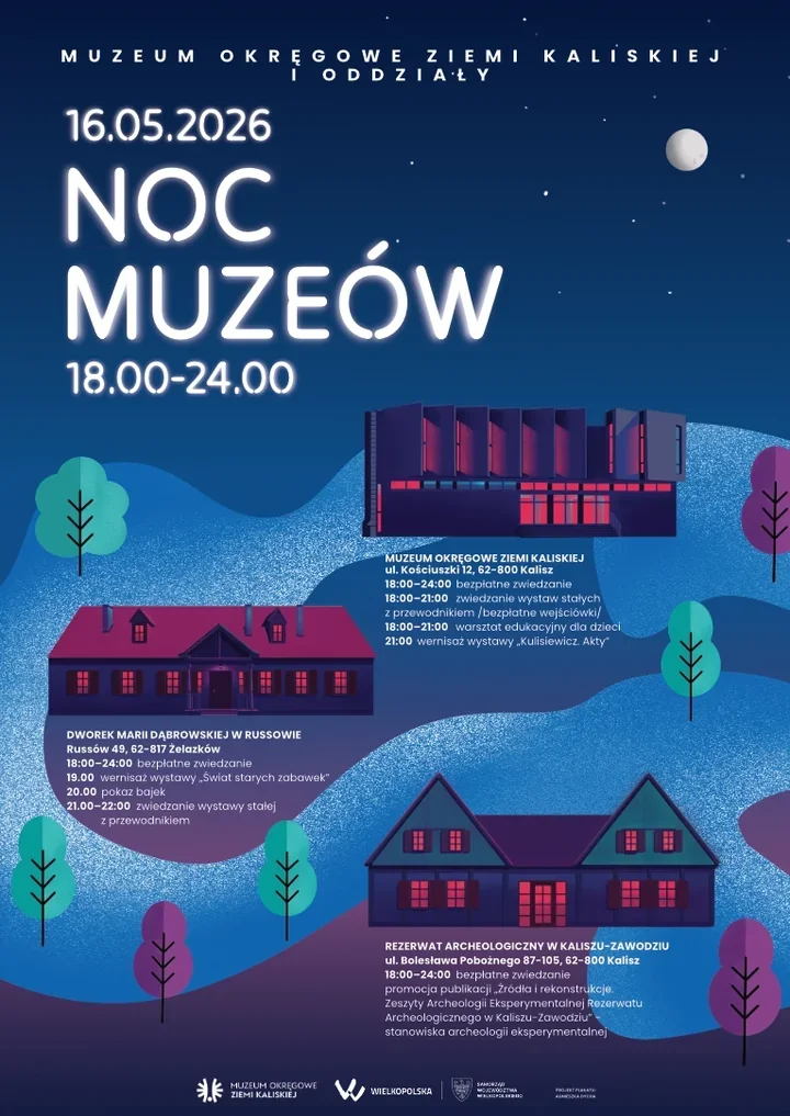 Noc Muzeów w Kaliszu. Zwiedzanie, warsztaty i spotkania do północy