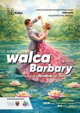 Walc Barbary i wspólny taniec na powitanie wiosny przed ratuszem