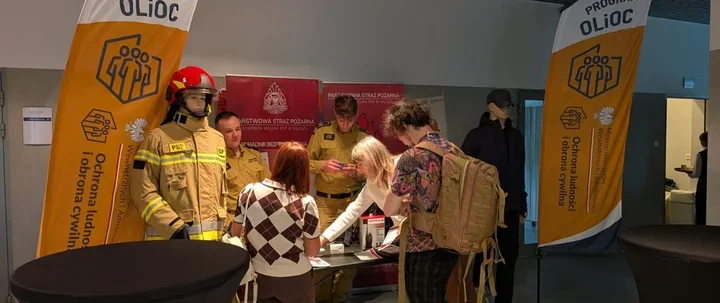 Strażacy z Kalisza dali mocny akcent na konferencji o BHP i ochronie ludności