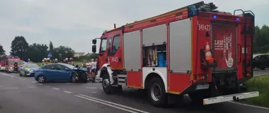 Zderzenie w Piotrowie. Trzy osoby poszkodowane, wśród nich dziecko